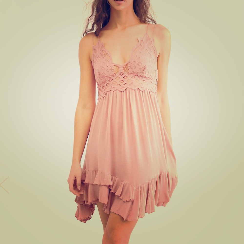 Free People FP One Adella Slip Size Medium Rose